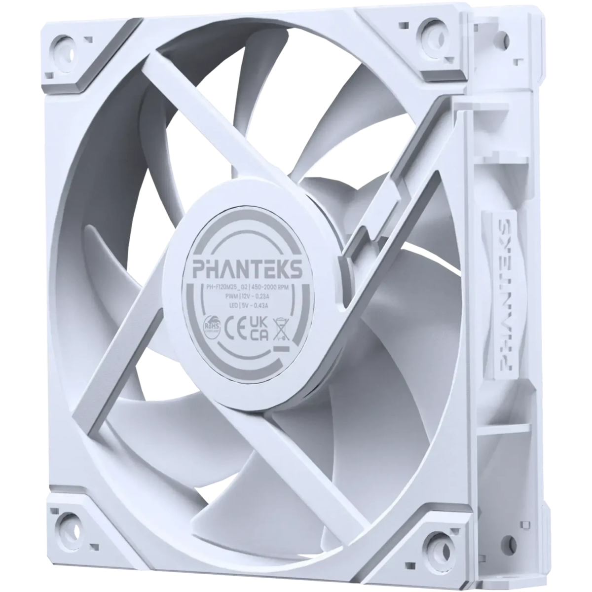 Ventilateur pour boîtier Phanteks M25-120 Gen2 D-RGB White - PH-F120M25R_G2_DWT01 - photo 3
