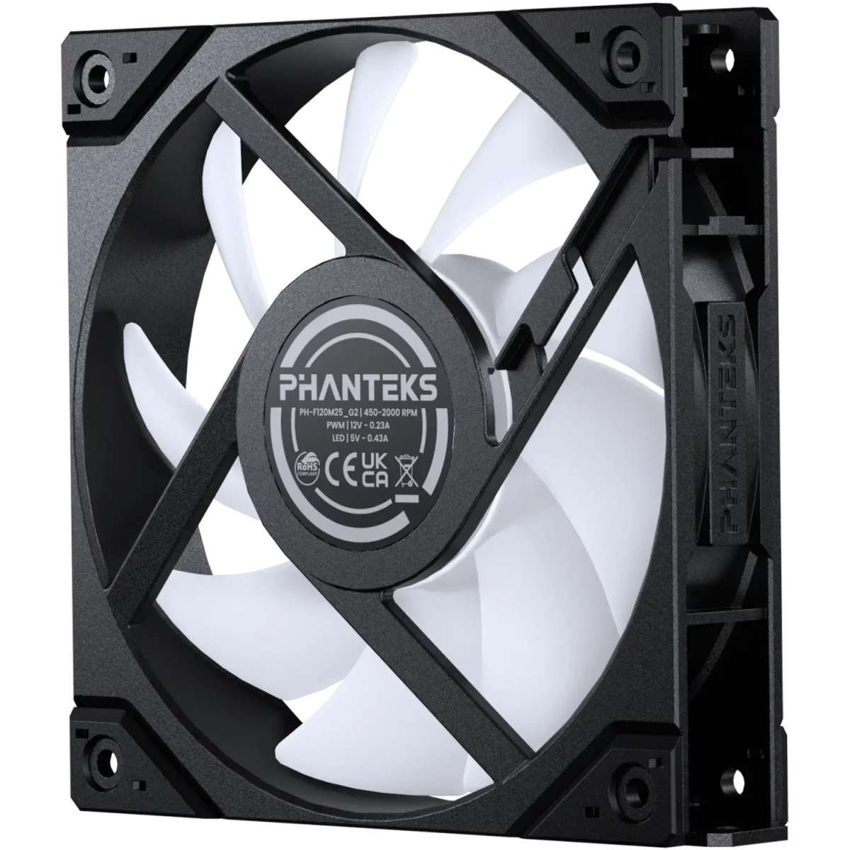 Ventilateur pour boîtier Phanteks M25-120 Gen2 D-RGB Reverse Black - PH-F120M25R_G2_DBK01 - photo 3