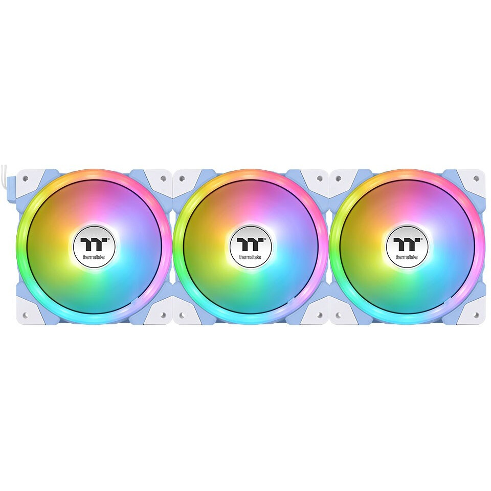 Ventilateur pour boîtier Thermaltake SWAFAN EX14 ARGB Sync Fan Hydrangea Blue TT Premium Edition (3-Fan Pack) - CL-F184-PL14BU-A