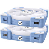 Ventilateur pour boîtier Thermaltake SWAFAN EX14 ARGB Sync Fan Hydrangea Blue TT Premium Edition (3-Fan Pack) (CL-F184-PL14BU-A)