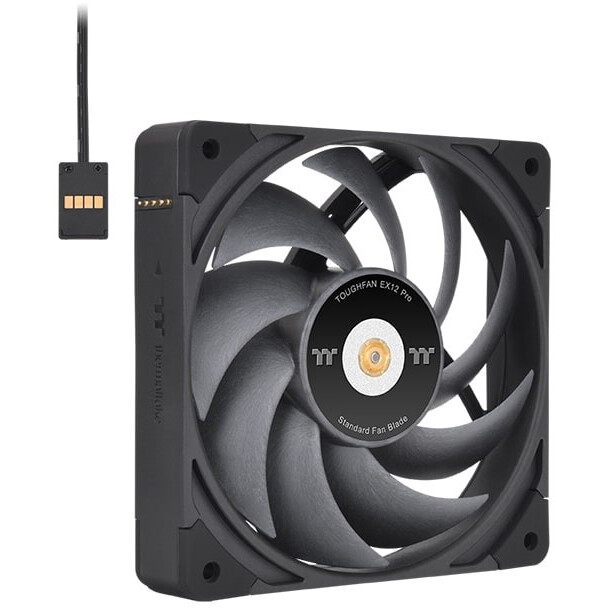 Ventilateur pour boîtier Thermaltake Toughfan EX12 Pro High Static Pressure Fan Black (3-Fan Pack) - CL-F171-PL12BL-A - photo 2