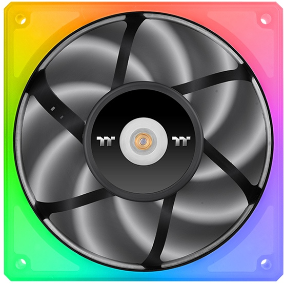 Ventilateur pour boîtier Thermaltake TOUGHFAN 12 RGB High Static Pressure TT Premium Edition Black (3-Fan Pack) - CL-F135-PL12SW-A - photo 2