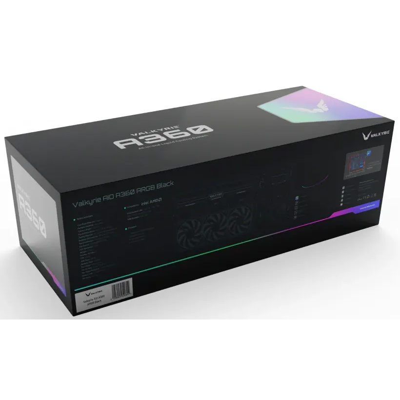 Système de refroidissement liquide Valkyrie A360 ARGB Black - 5298003820892 - photo 5