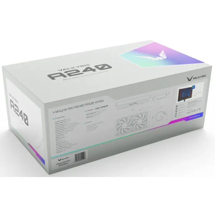 Système de refroidissement liquide Valkyrie A240 ARGB White - 5298003820908 - photo 5