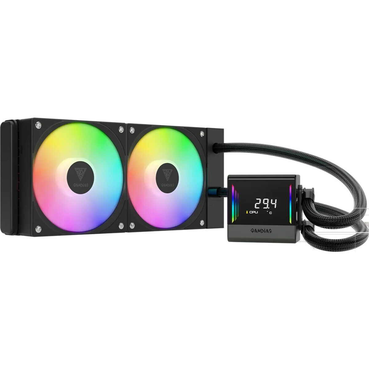 Système de refroidissement liquide GAMDIAS Chione E4-240 Black - 16323-03200-00000-G - photo 2