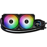 Système de refroidissement liquide GAMDIAS Aura GL240 Digital Black (16322-04900-30000-G)