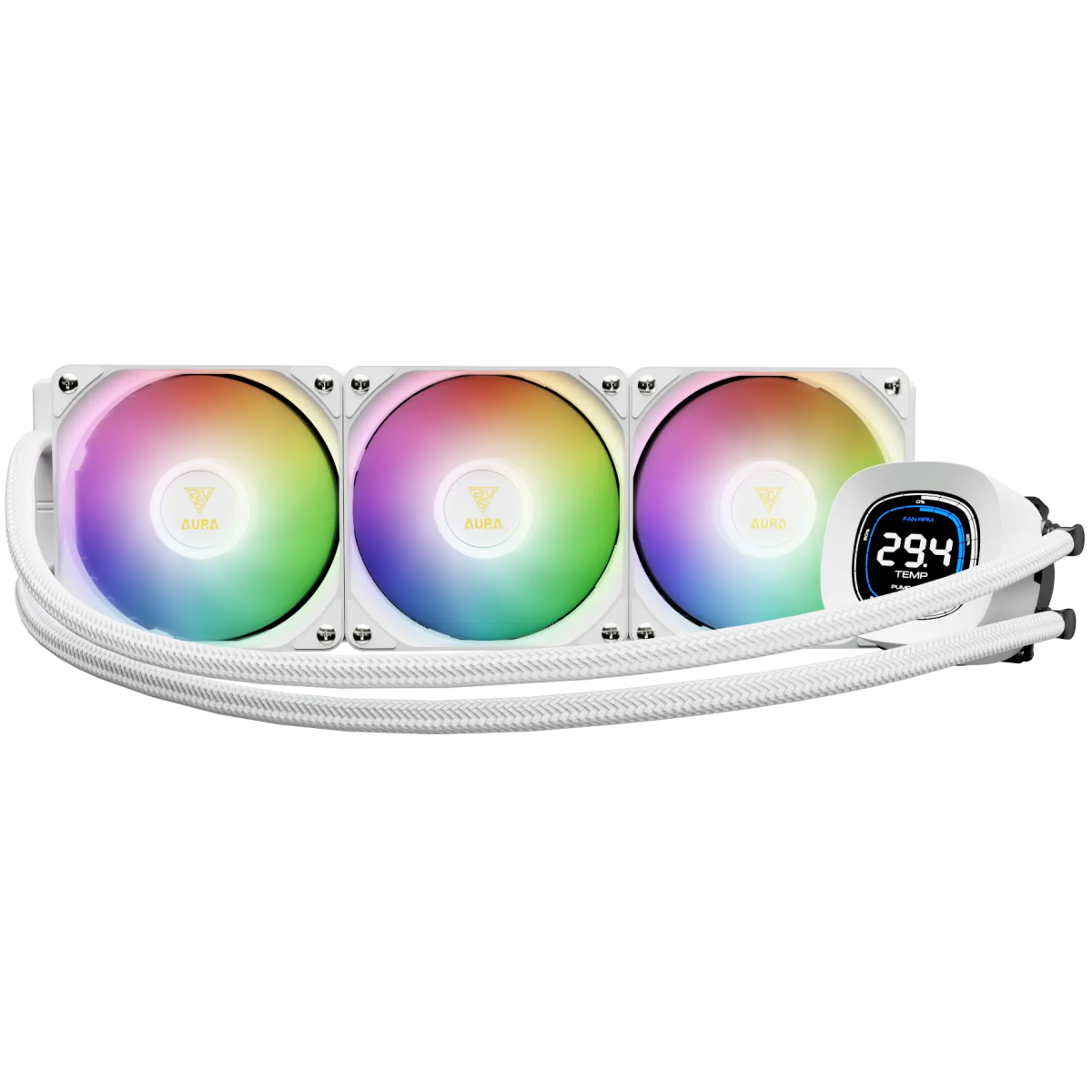 Système de refroidissement liquide GAMDIAS Aura GL360 Digital White - 16322-05200-30000-G - photo 2