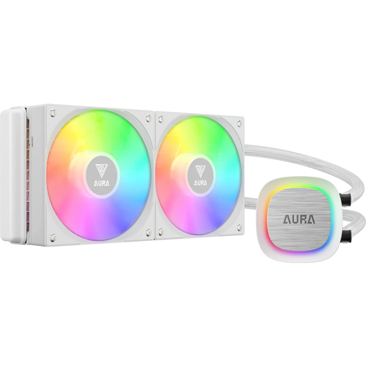 Système de refroidissement liquide GAMDIAS Aura GL240 V2 White - 16322-03000-30000-G
