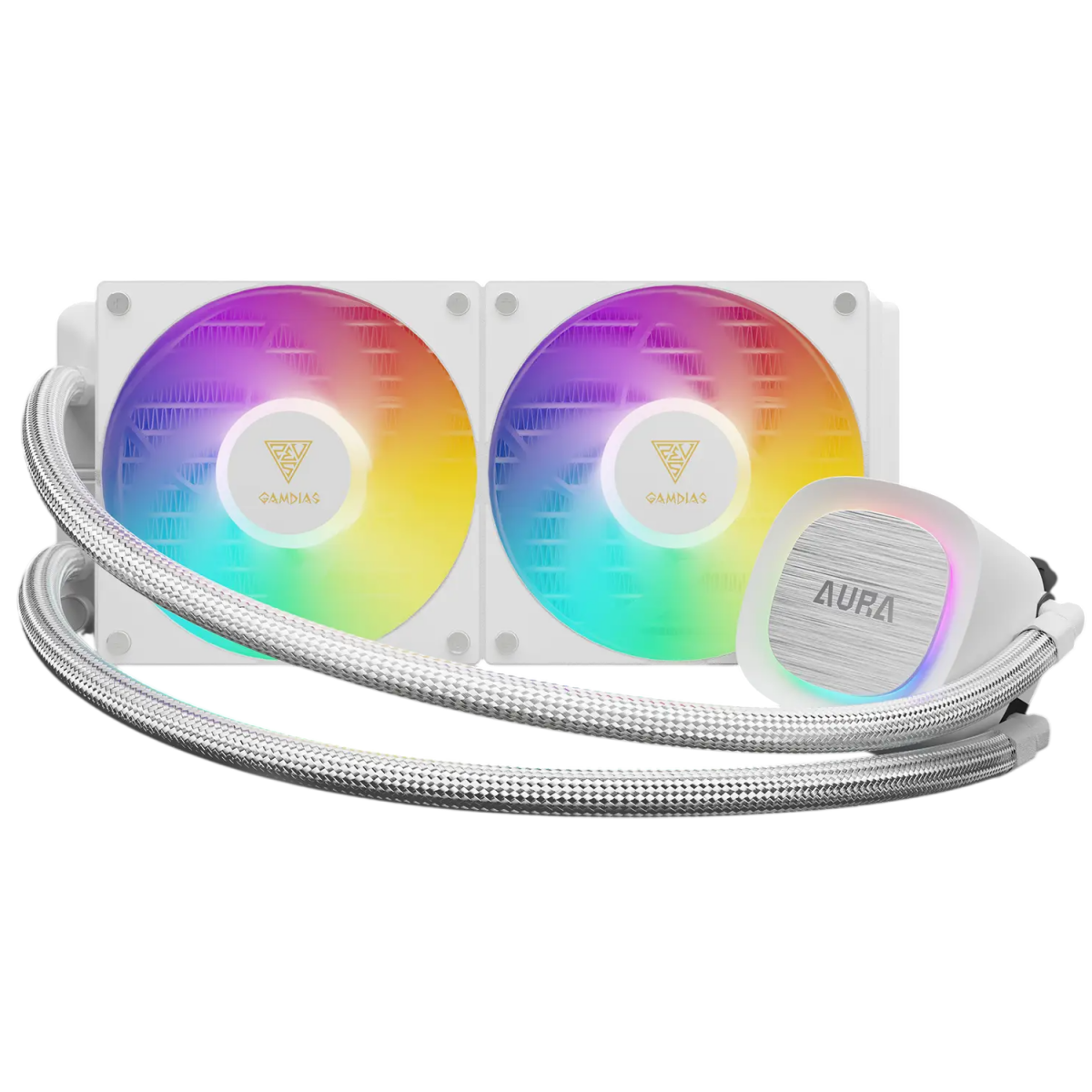 Système de refroidissement liquide GAMDIAS Aura GL240 V2 White - 16322-03000-30000-G - photo 2
