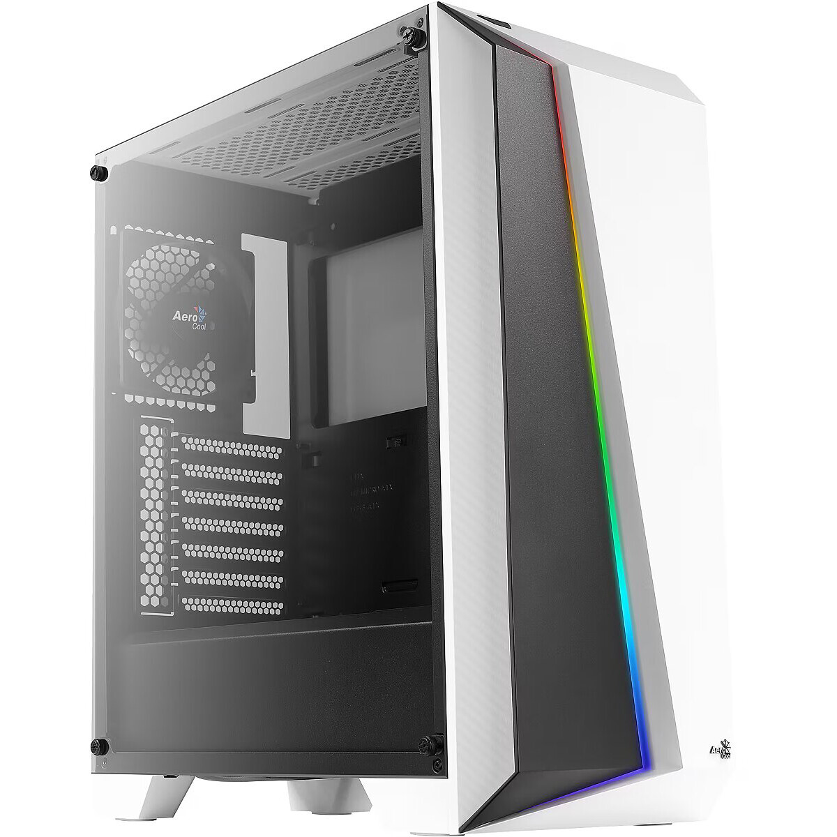 Boîtier AeroCool Cylon Pro Tempered Glass White - EN58924/ACCM-PB10013.21