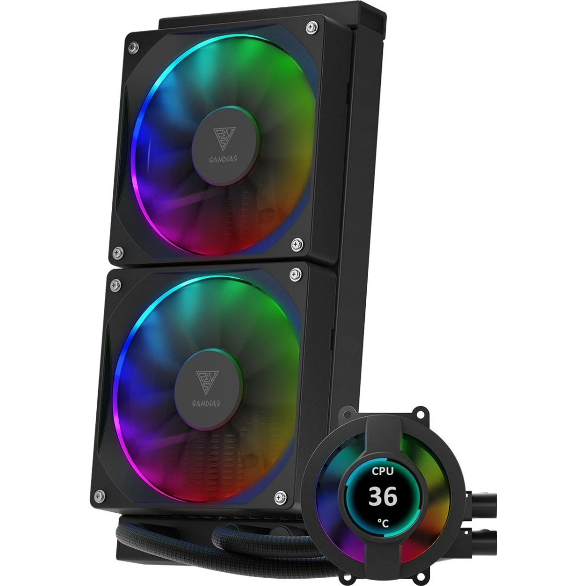 Système de refroidissement liquide GAMDIAS Chione P3-240U Black - CHIONE P3-240U