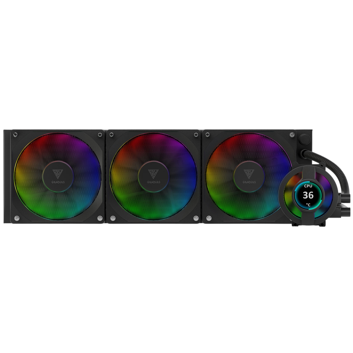 Système de refroidissement liquide GAMDIAS Chione P3-360U Black - CHIONE P3-360U - photo 3