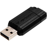 clé USB flash 16GB Verbatim PinStripe Black (49063)