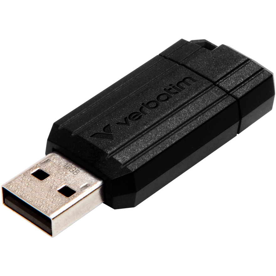 USB Flash накопитель 8GB Verbatim PinStripe Black (49062)