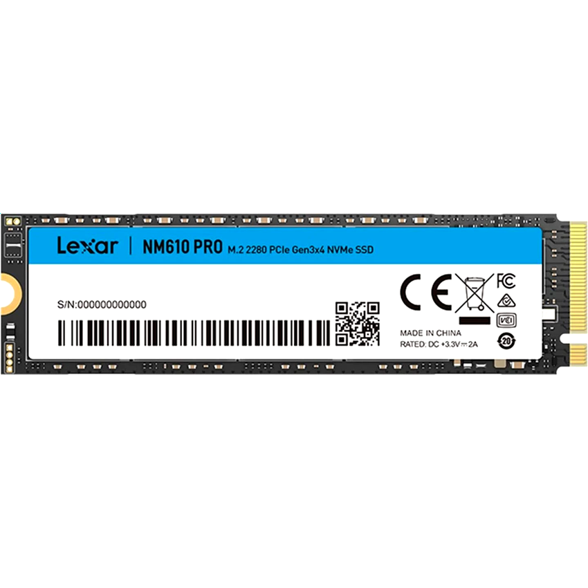 Disque SSD 500GB Lexar NM610 Pro (LNM610P500G-RNNNG)