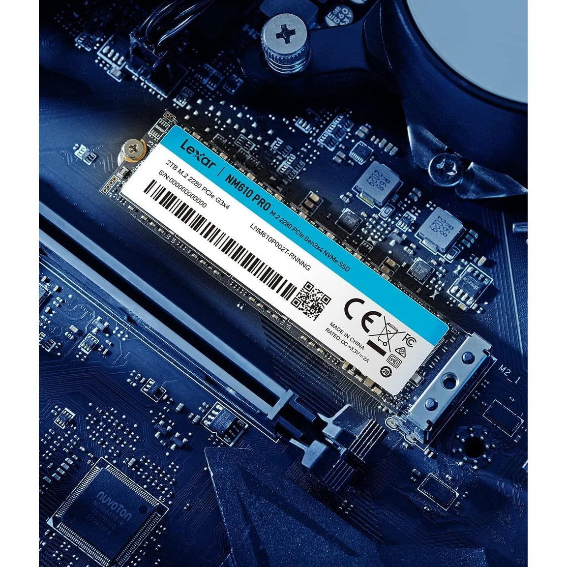 stockage SSD 2TB Lexar NM610 Pro (LNM610P002T-RNNNG) - photo 2
