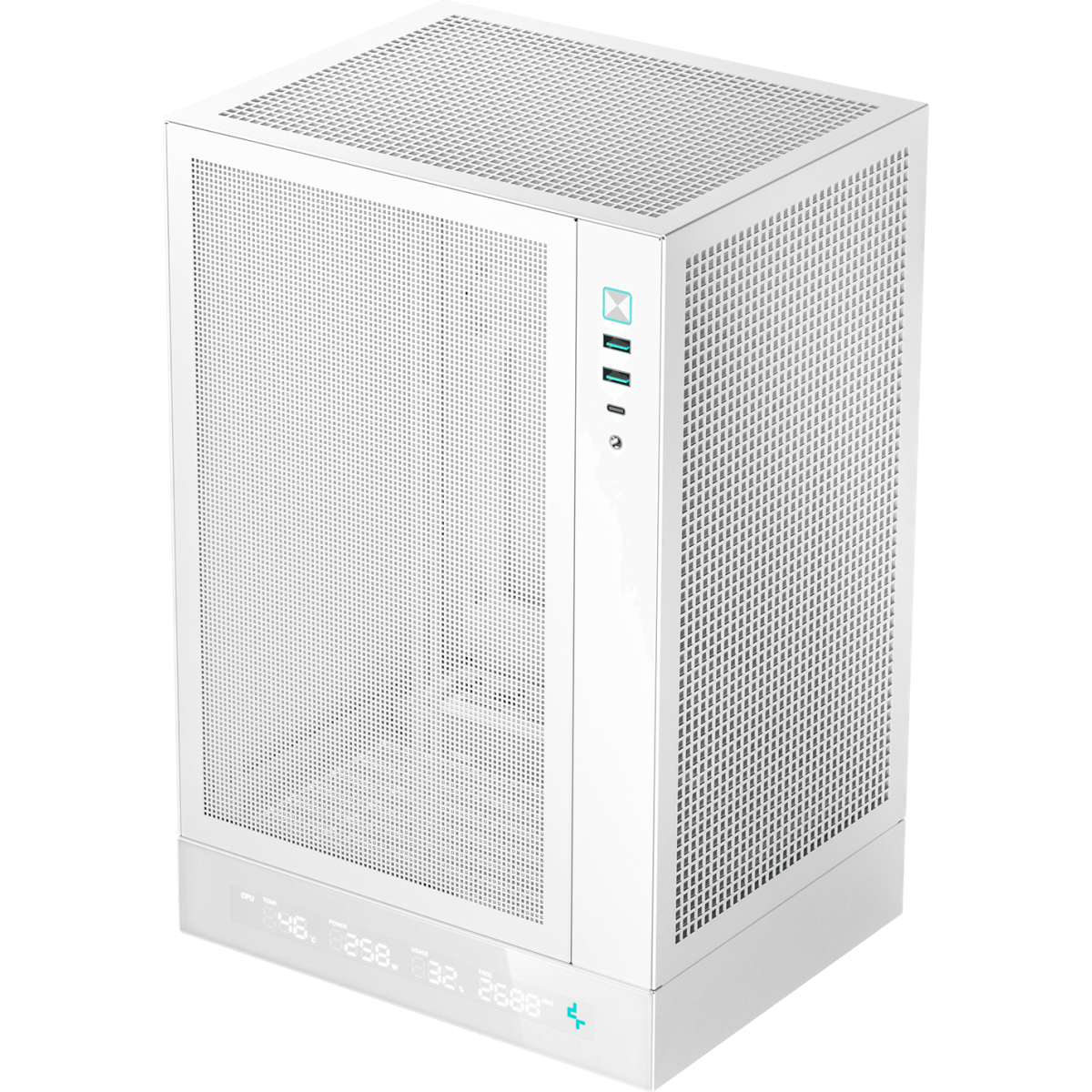Boîtier DeepCool CH170 DIGITAL White - R-CH170-WHNPI0D-G-1