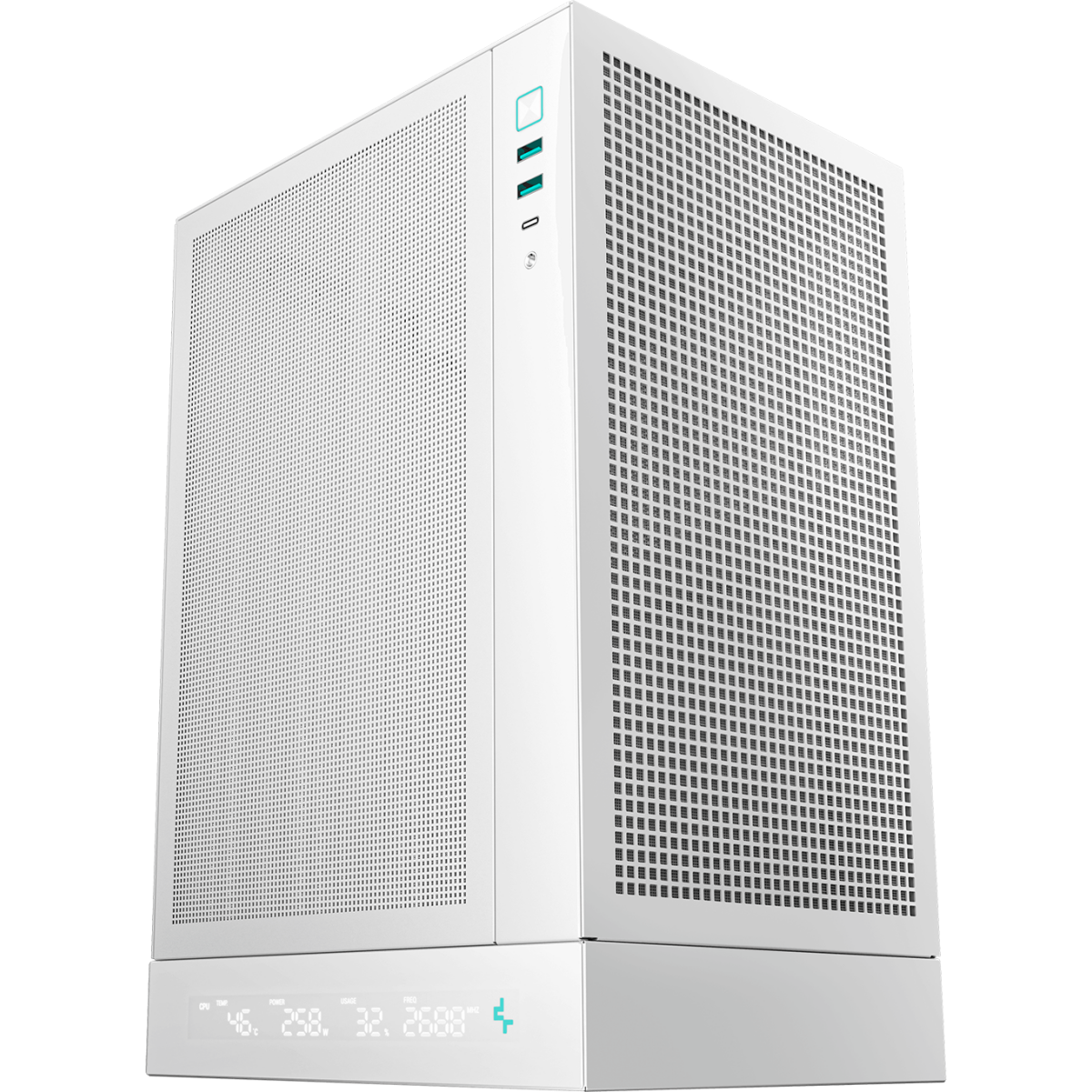 Boîtier DeepCool CH170 DIGITAL White - R-CH170-WHNPI0D-G-1 - photo 2