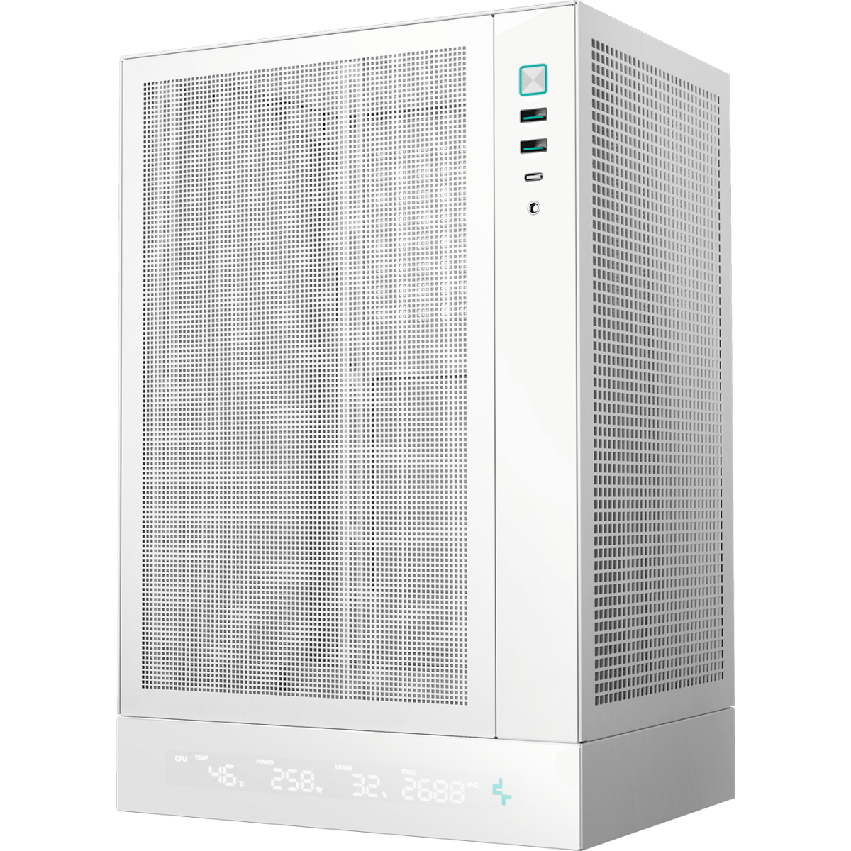 Boîtier DeepCool CH170 DIGITAL White - R-CH170-WHNPI0D-G-1 - photo 3