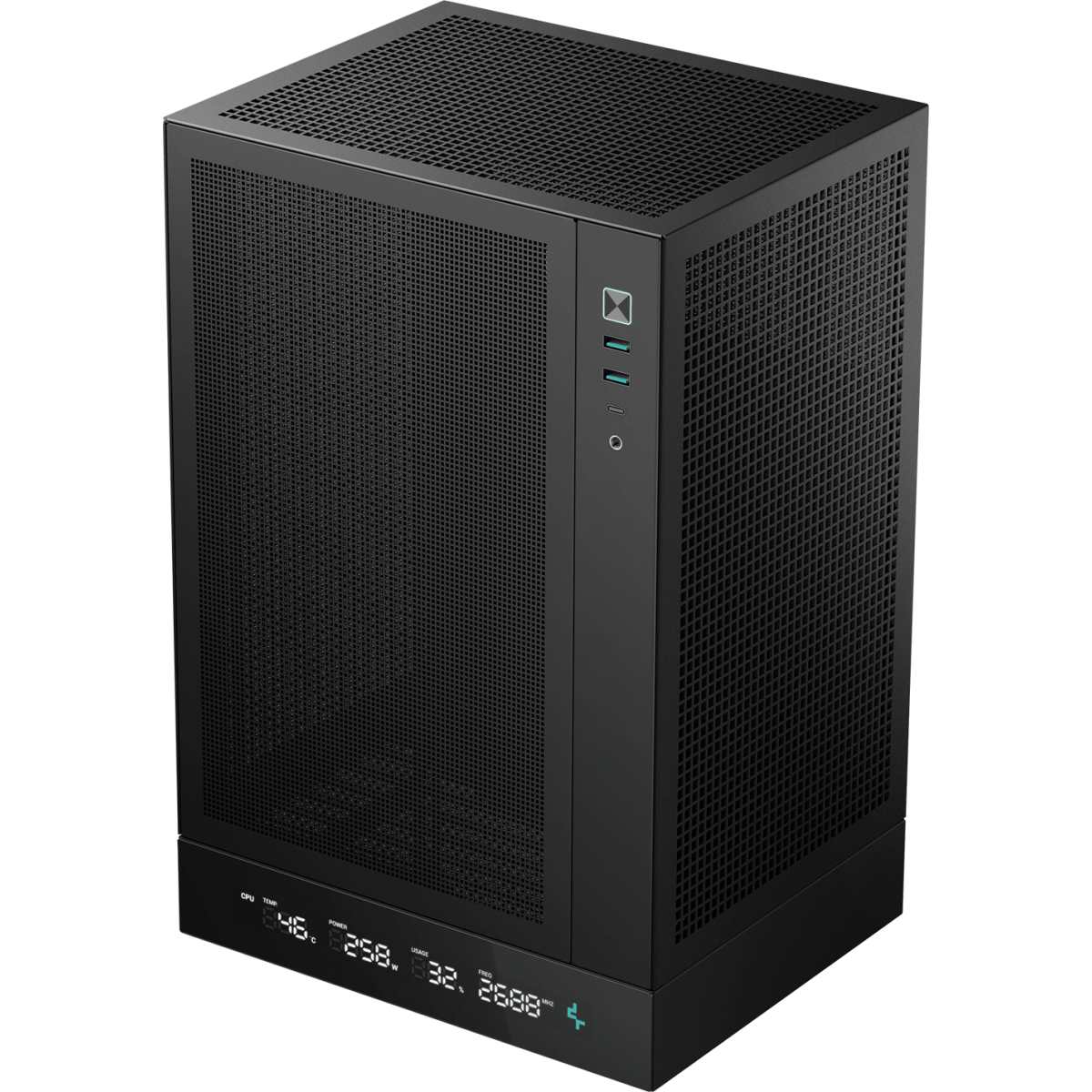 Boîtier DeepCool CH170 DIGITAL Black - R-CH170-BKNPI0D-G-1