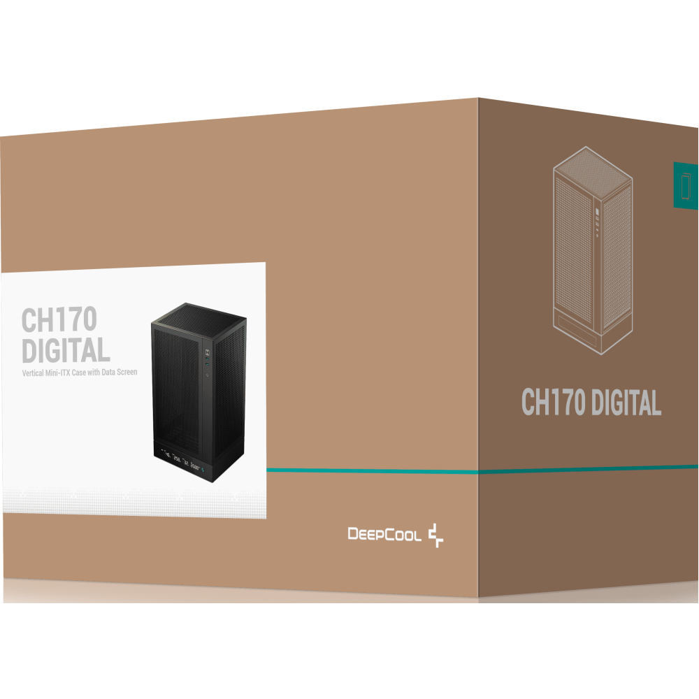 Boîtier DeepCool CH170 DIGITAL Black - R-CH170-BKNPI0D-G-1 - photo 12