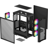 Boîtier DeepCool CC560 MESH V2 Black (R-CC560-BKAMA4-G-2)