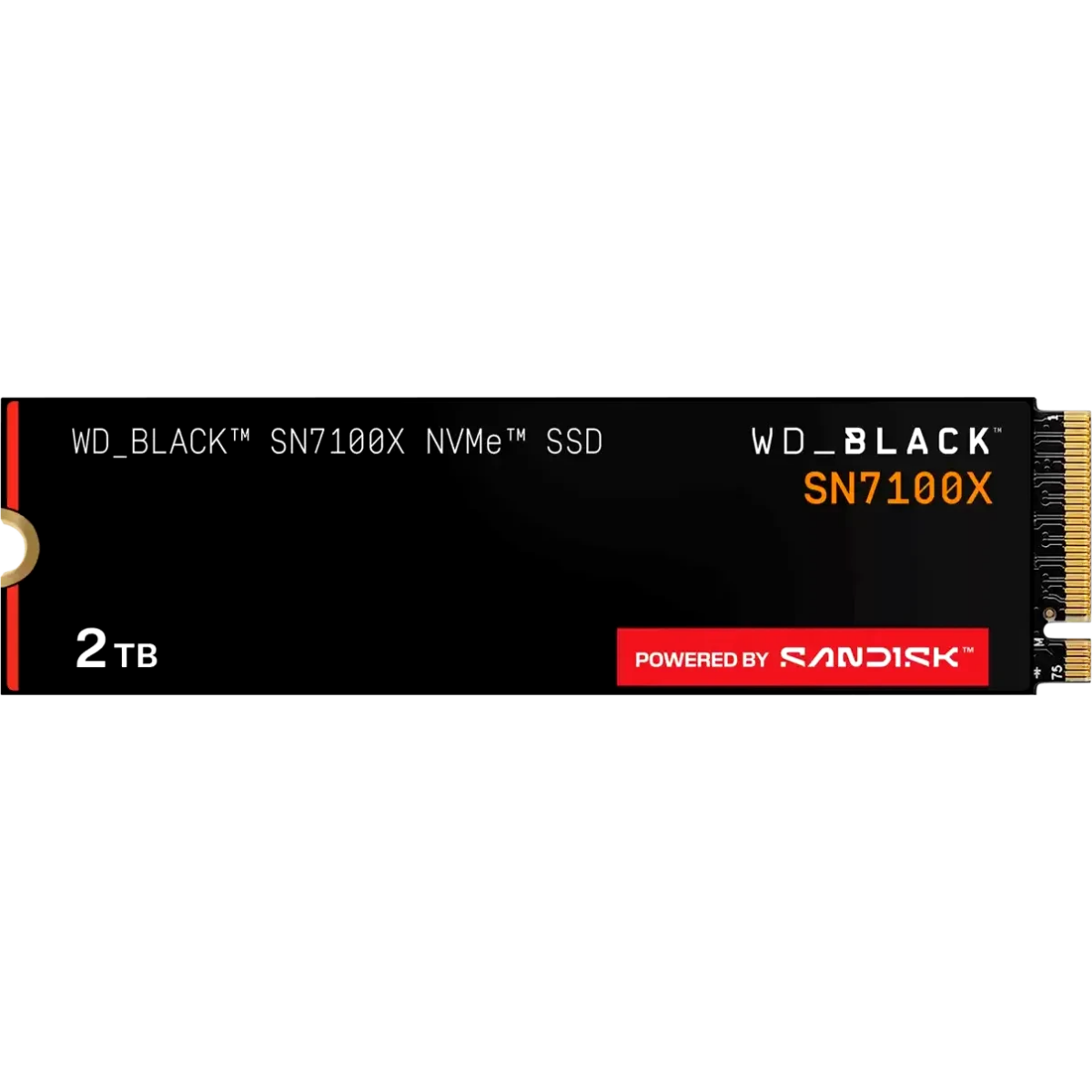 SSD (disque SSD) 2TB WD Black SN7100X (WDBELH0020BBK) - WDBELH0020BBK-WRSN