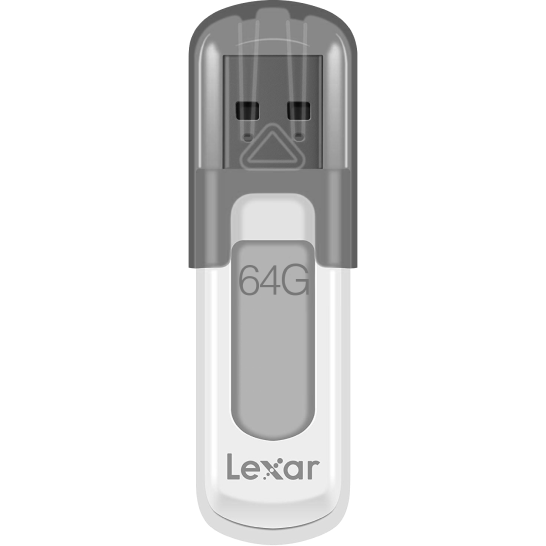 USB Flash накопитель 64GB Lexar JumpDrive V100 Grey - LJDV100-64GABGY