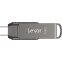USB Flash накопитель 128GB Lexar JumpDrive Dual D400 Grey - LJDD400128G-BNQNG - photo 2