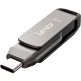 USB Flash накопитель 64GB Lexar JumpDrive Dual D400 Grey (LJDD400064G-BNQNG)