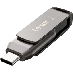 USB Flash накопитель 32GB Lexar JumpDrive Dual D400 Grey - LJDD400032G-BNQNG - photo 2