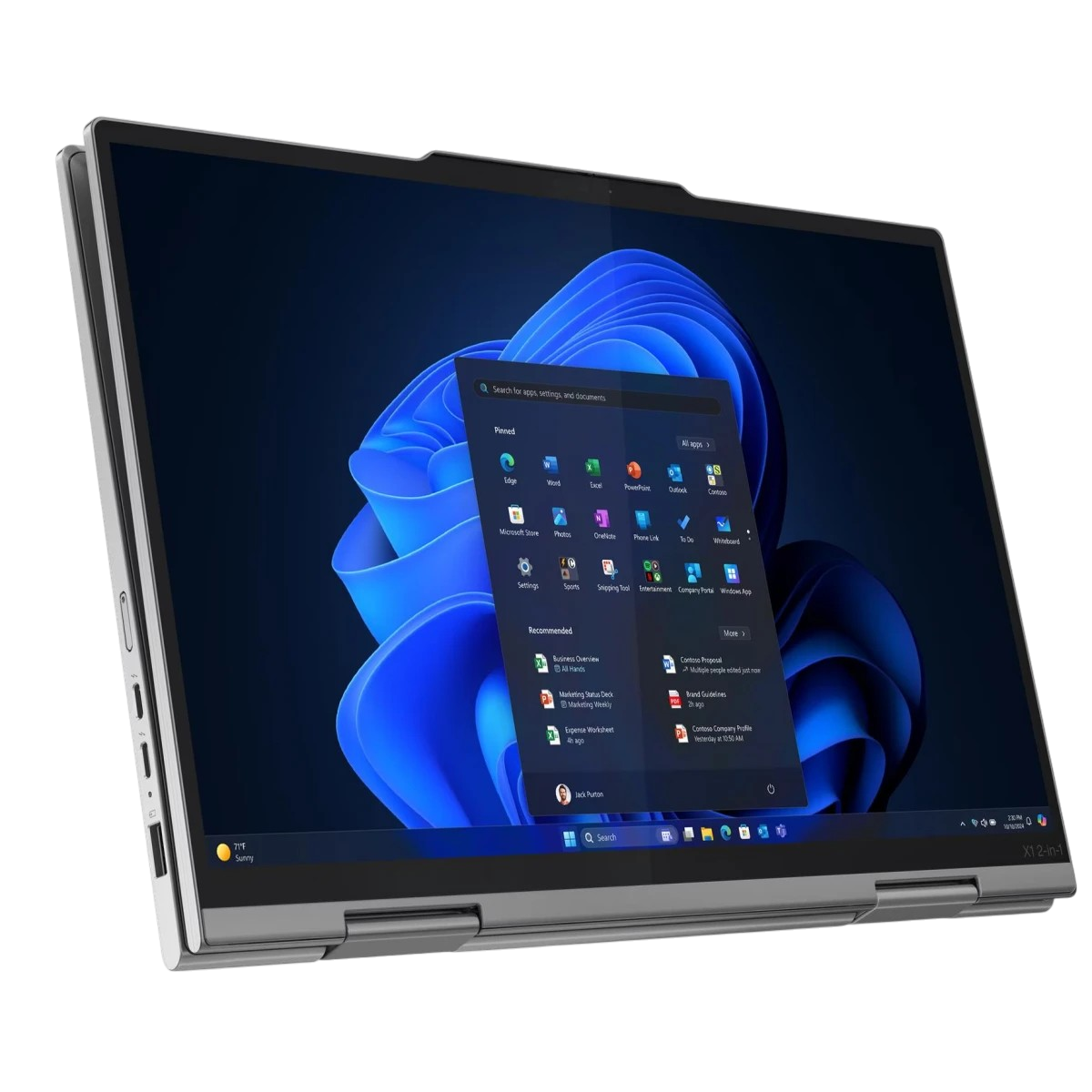 Ordinateur portable Lenovo ThinkPad X1 2-in-1 Gen 10 Aura Edition (21Q00065FR) - photo 7
