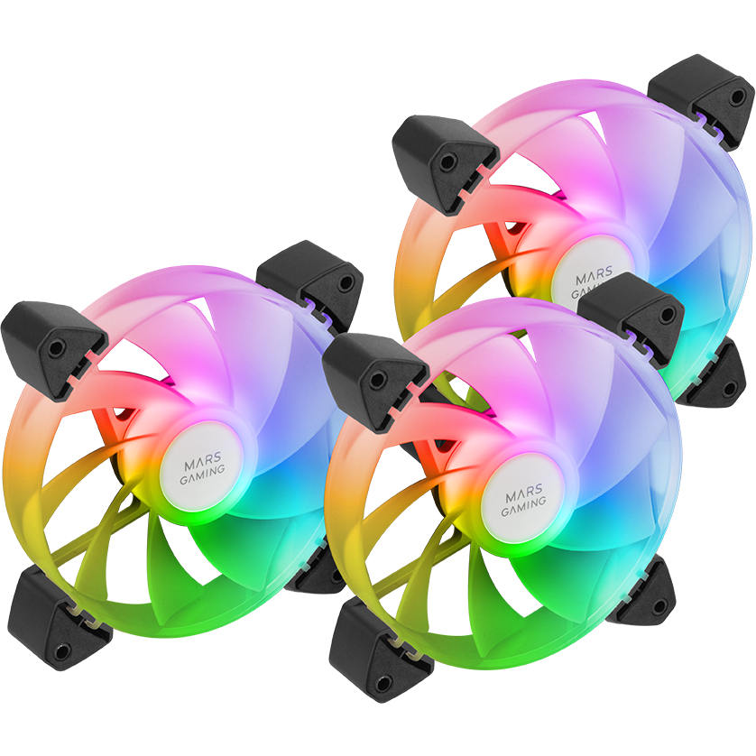 Вентилятор для корпуса Mars Gaming MF-3AR Black (3-Fan Pack) - MF3AR
