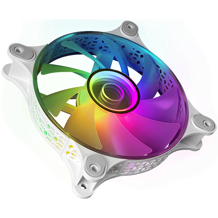 Вентилятор для корпуса Mars Gaming MF-3D White (3-Fan Pack) - MF3DKITW - photo 3