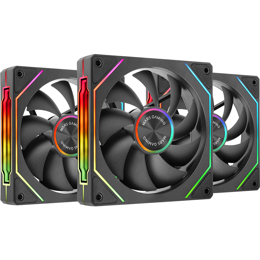 Вентилятор для корпуса Mars Gaming MF-LinkFinityKit2 Black (3-Fan Pack) - MFLINKFINITYKIT2