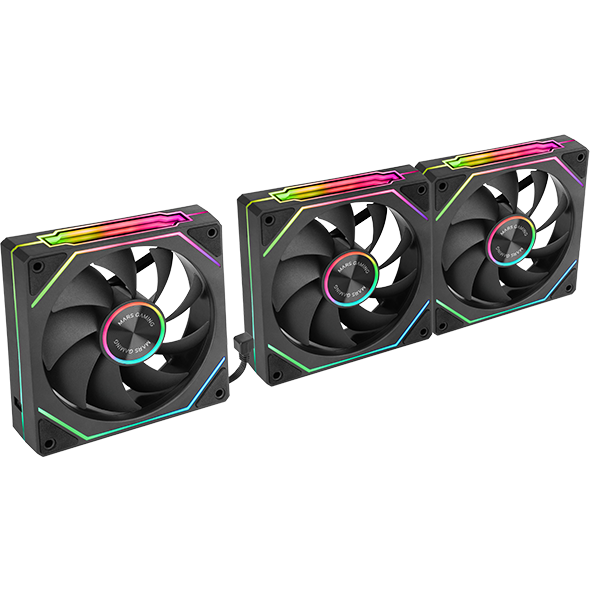 Вентилятор для корпуса Mars Gaming MF-LinkFinityKit2 Black (3-Fan Pack) - MFLINKFINITYKIT2 - photo 2