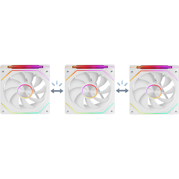 Вентилятор для корпуса Mars Gaming MF-LinkFinityKit2 White (3-Fan Pack) - MFLINKFINITYKIT2W - photo 2