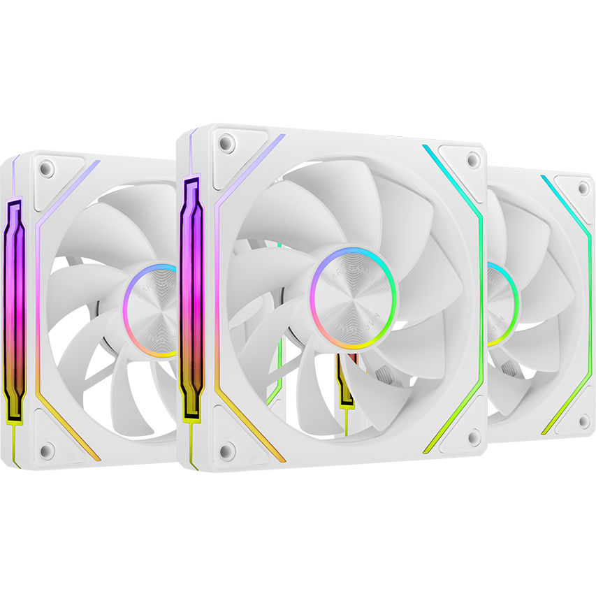 Вентилятор для корпуса Mars Gaming MF-LinkFinityKit2R White (3-Fan Pack) - MFLINKFINITYKIT2RW