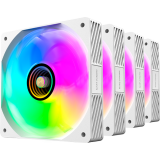 Вентилятор для корпуса Mars Gaming MF-Si4kit White (4-Fan Pack) (MFSI4KITW)