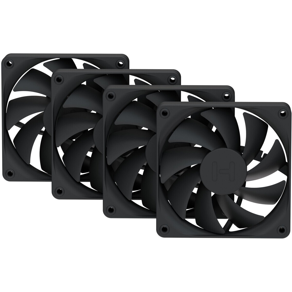 Вентилятор для корпуса HYTE FA12 Pitch Black (4-Fan Pack) - FAN-HYTE-FA12-BB-4