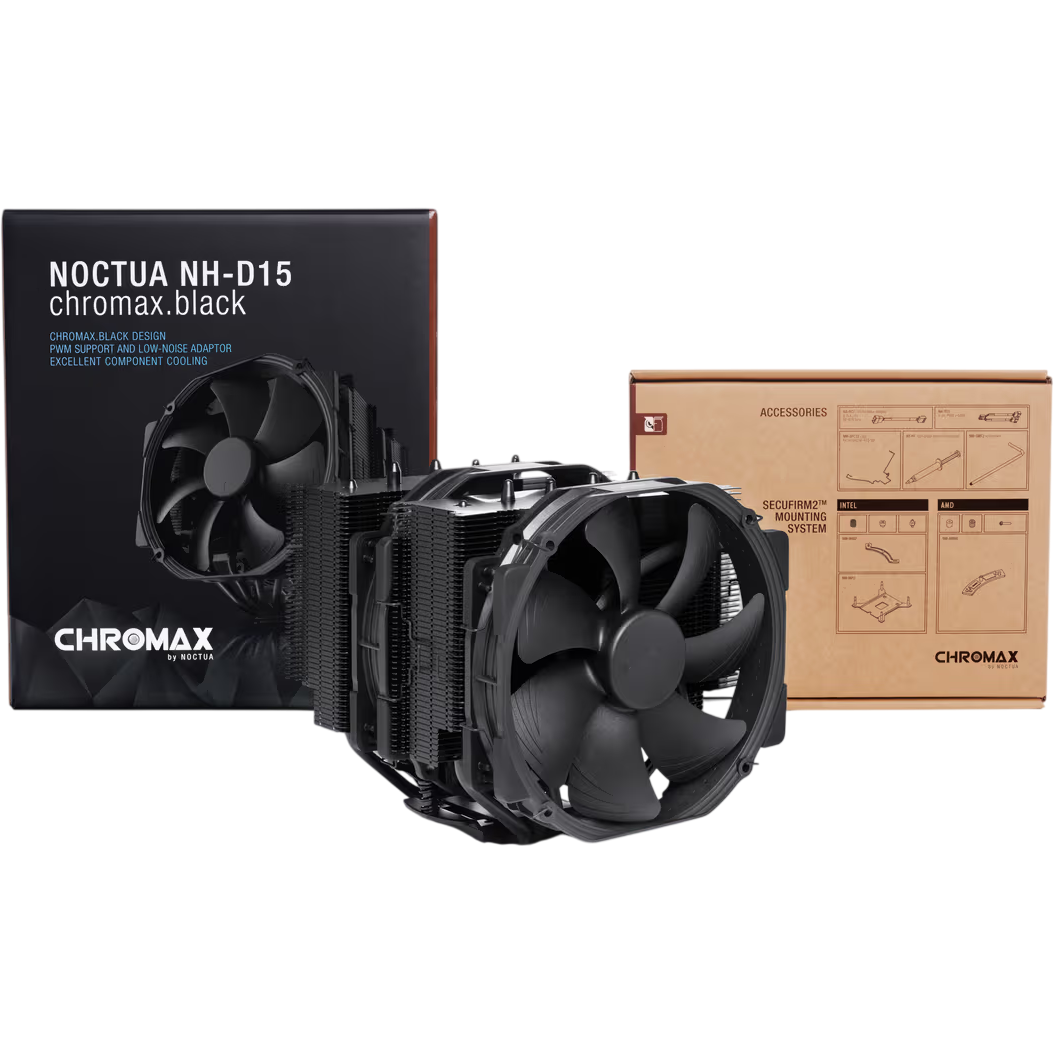 Кулер Noctua NH-D15 Chromax Black - NH-D15 chromax.black - photo 3