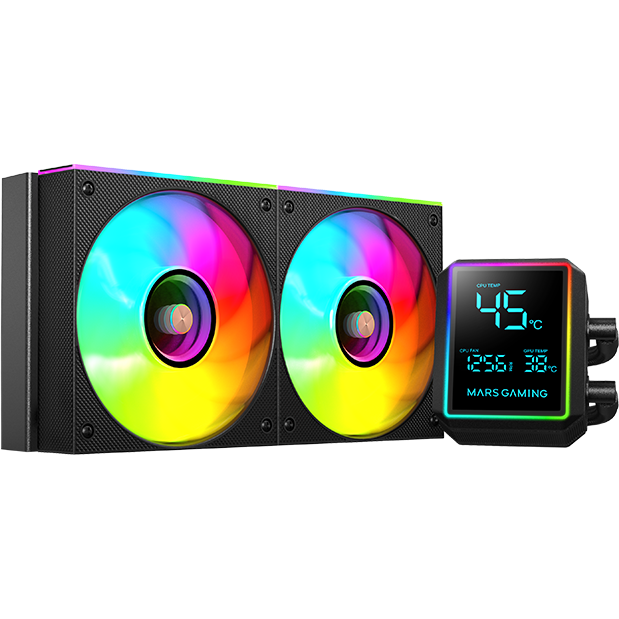 Система жидкостного охлаждения Mars Gaming ML-LCDPro240 Black - MLLCDPRO240