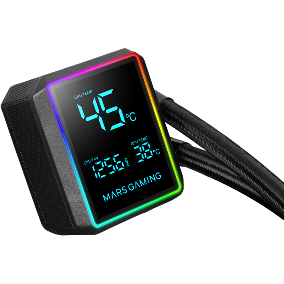 Система жидкостного охлаждения Mars Gaming ML-LCDPro240 Black - MLLCDPRO240 - photo 2