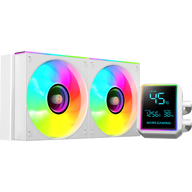 Система жидкостного охлаждения Mars Gaming ML-LCDPro240 White - MLLCDPRO240W