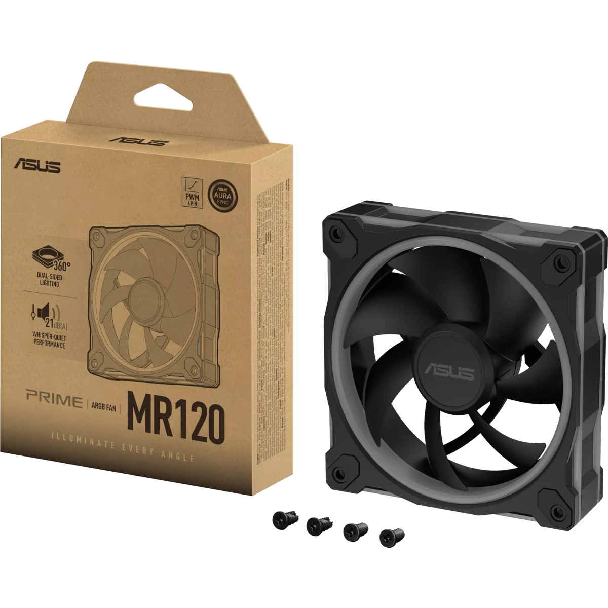 Вентилятор для корпуса ASUS Prime MR120 ARGB Black - 90DA00I0-B09000 - photo 12