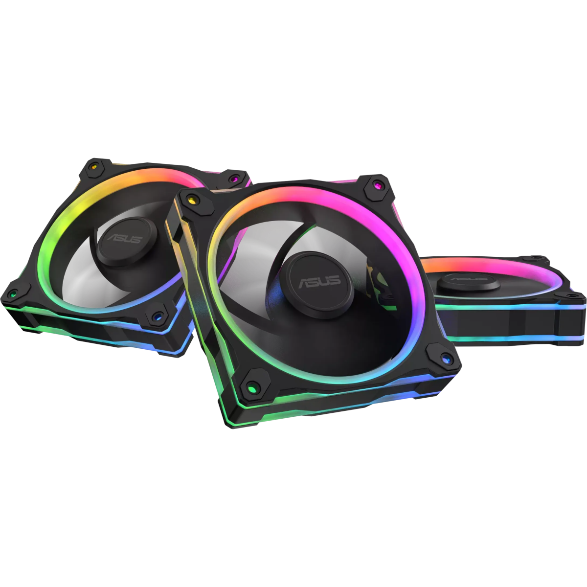 Вентилятор для корпуса ASUS Prime MR120 ARGB Black (3 pcs) - 90DA00I0-B09020