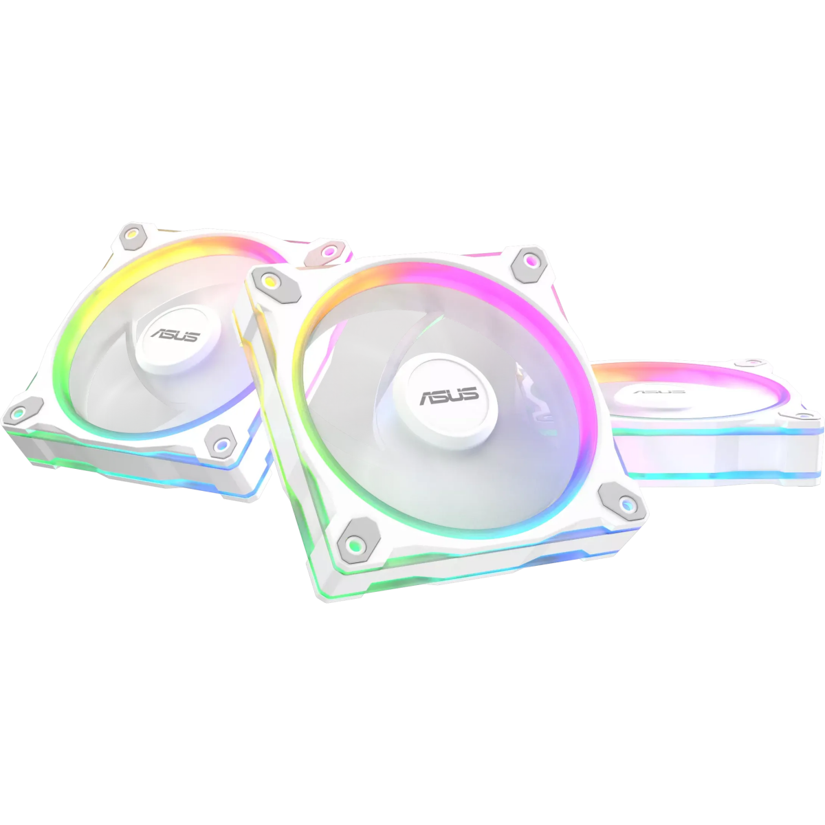 Вентилятор для корпуса ASUS Prime MR120 ARGB Reverse White (3 pcs) - 90DA00L3-B09020