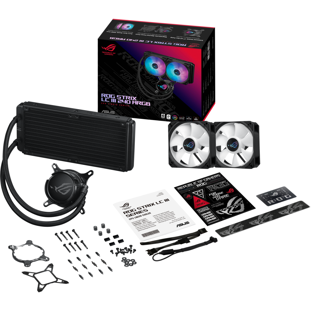 Система жидкостного охлаждения ASUS ROG STRIX LC III 240 ARGB Black - 90RC00S1-M0UAY0 - photo 8