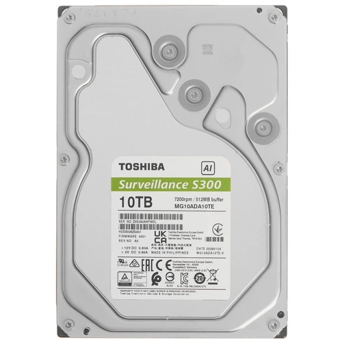 disque dur 10TB SATA-III Toshiba S300 AI Surveillance (MG10ADA10TE-V)
