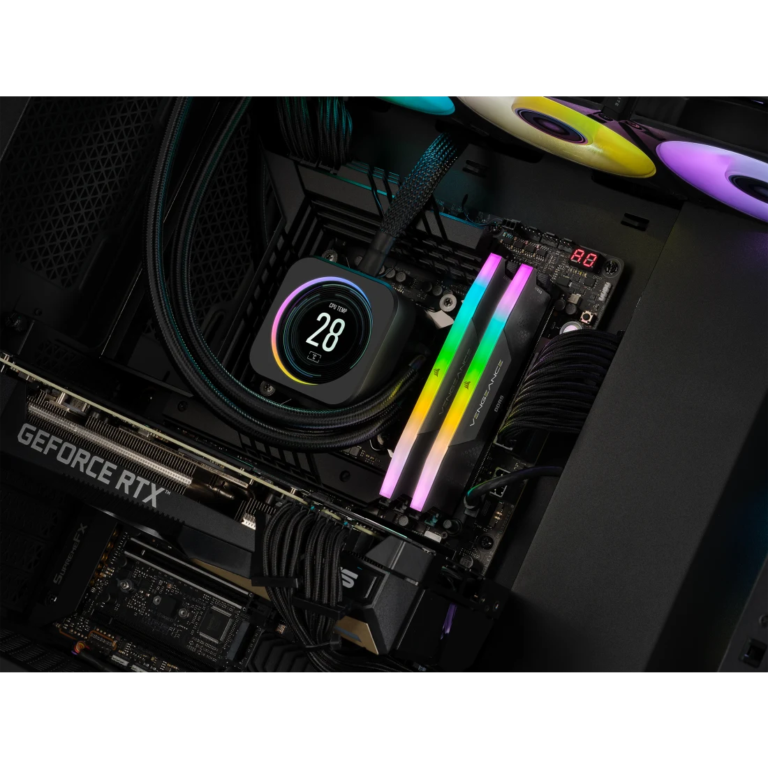 Mémoire vive 64GB DDR5 6000MHz Corsair Vengeance RGB (CMH64GX5M2B6000C30) (2x32GB KIT) - photo 4